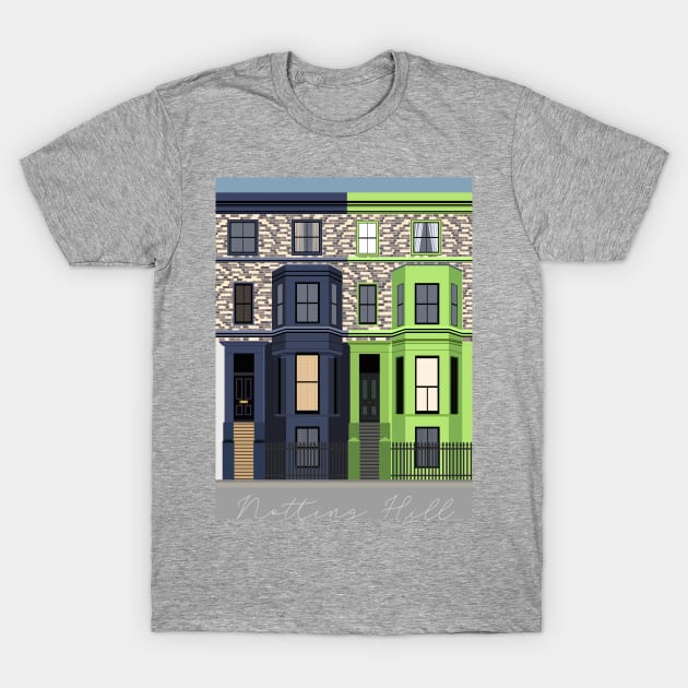 Notting Hill Houses, London Notting Hill TShirt TeePublic
